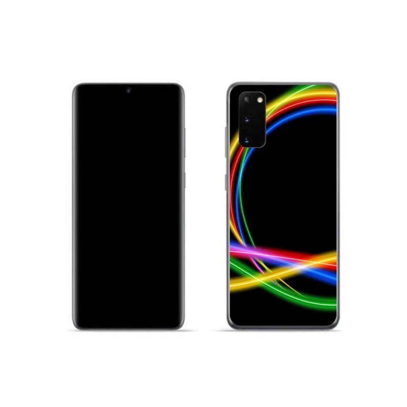 Gél tok mmCase Samsung Galaxy S20 készülékhez - neon körök