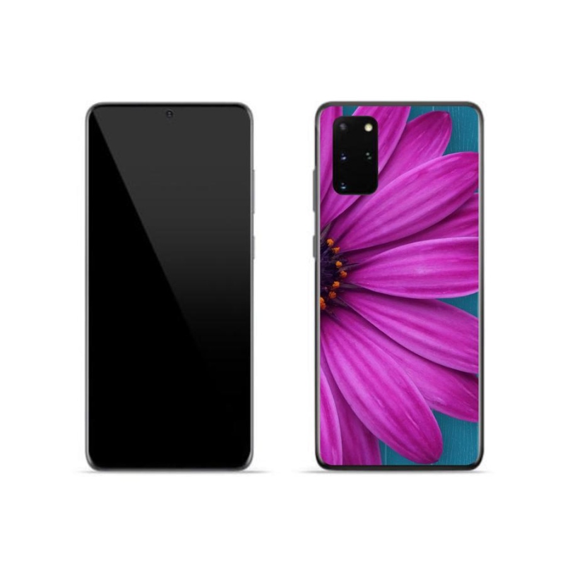 Zselés tok mmCase Samsung Galaxy S20 Plus készülékhez - lila margaréta