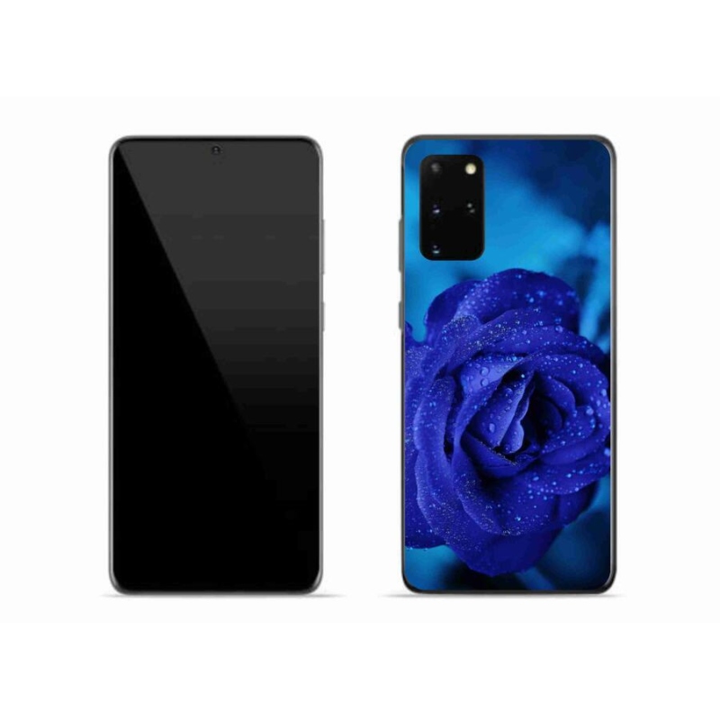 Gél tok mmCase Samsung Galaxy S20 Plus készülékhez - kék rózsa