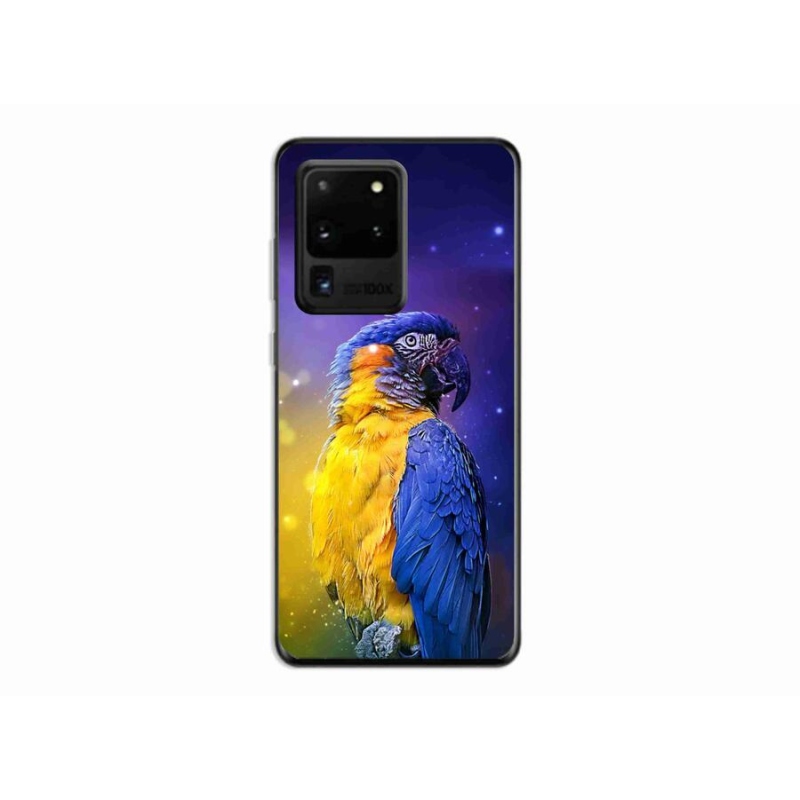 Gél tok mmCase a Samsung Galaxy S20 Ultra készülékhez - papagáj ara 1