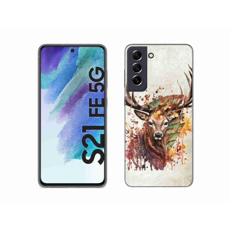 Gél tok mmCase a Samsung Galaxy S21 FE 5G készülékhez - szarvas 1