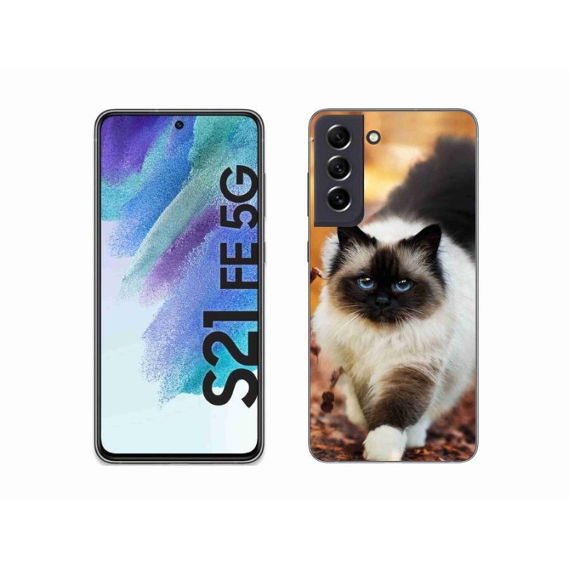 Gél tok mmCase a Samsung Galaxy S21 FE 5G készülékhez - macska