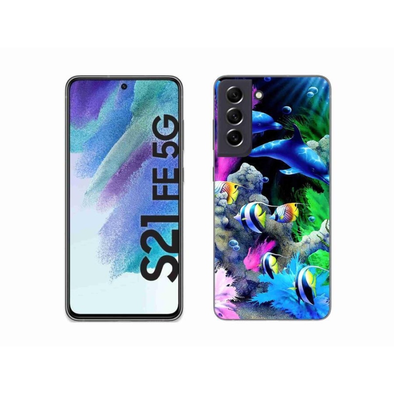 Gél tok mmCase Samsung Galaxy S21 FE 5G - Tengeri Világ