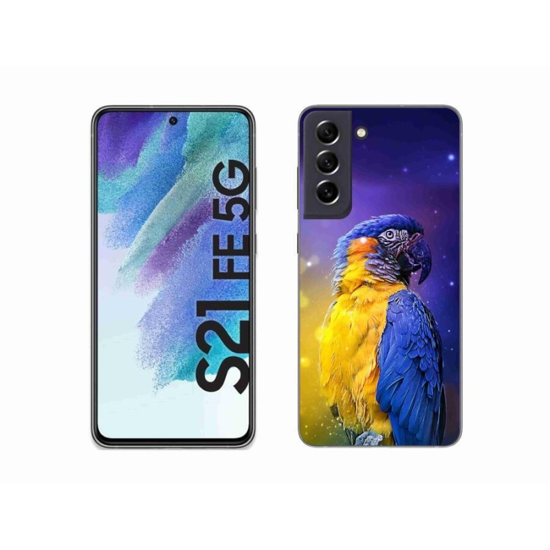 Gél tok mmCase a Samsung Galaxy S21 FE 5G készülékhez - papagáj ara 1