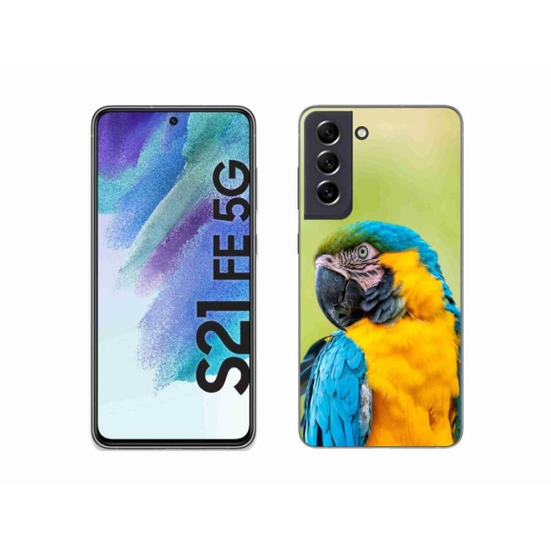 Gél tok mmCase a Samsung Galaxy S21 FE 5G készülékhez - papagáj ara 2