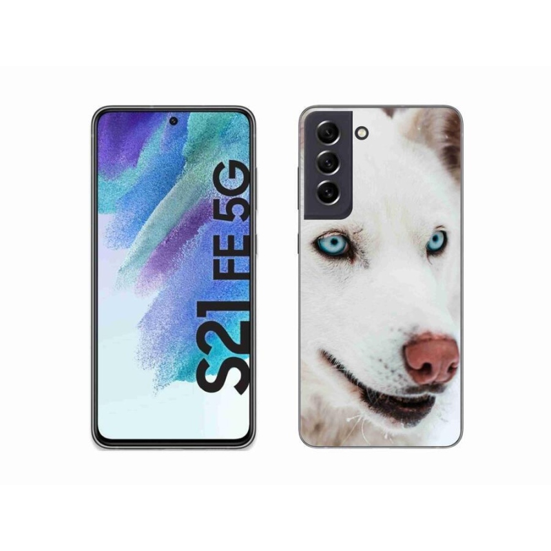 Gél tok mmCase a Samsung Galaxy S21 FE 5G készülékhez - kutyaszemmel nézve