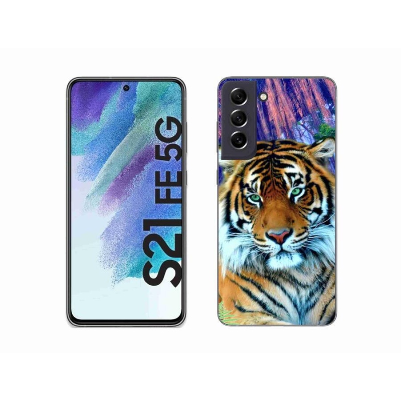 Gél tok mmCase a Samsung Galaxy S21 FE 5G készülékhez - tigris