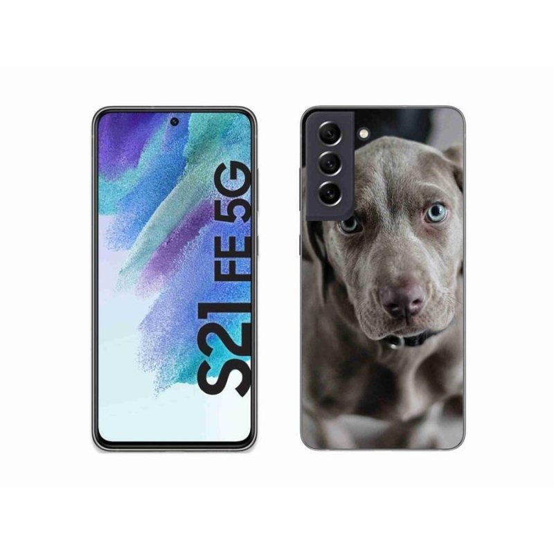 Gélhüvely mmCase Samsung Galaxy S21 FE 5G mobiltelefonhoz - výmarský ohař