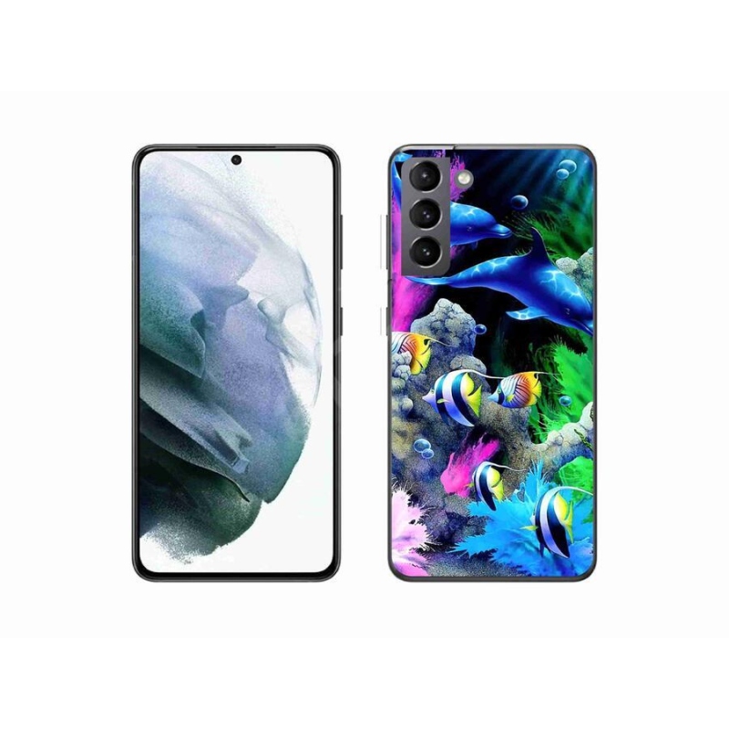 Gél tok mmCase mobiltelefonhoz Samsung Galaxy S21 - tenger világa
