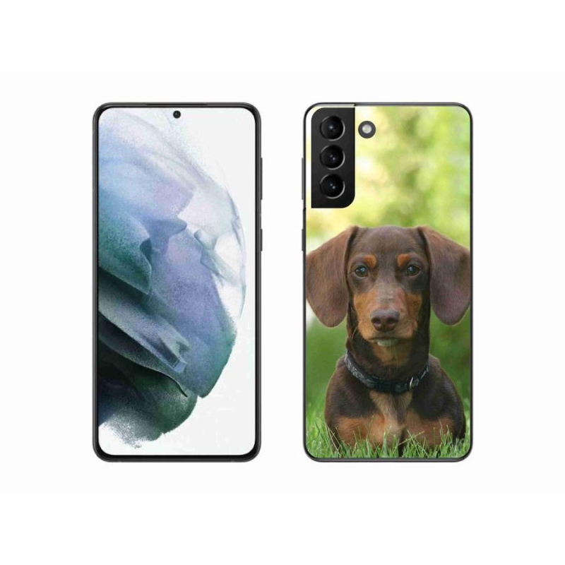 Gél tok mmCase Samsung Galaxy S21 Plus készülékhez - barna tacskó