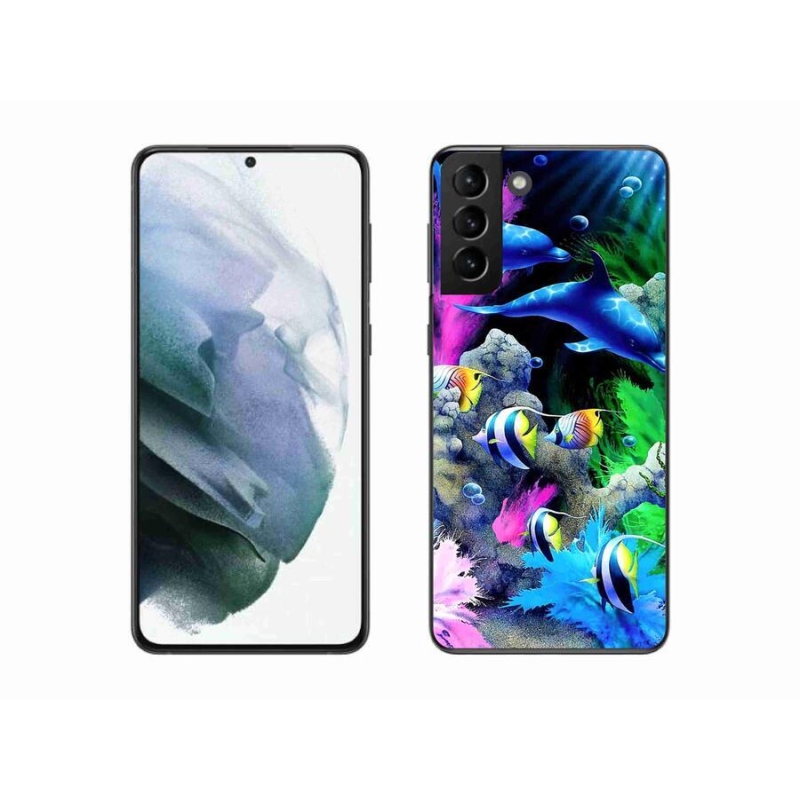 Gél tok mmCase Samsung Galaxy S21 Plus készülékhez - tengeri világ