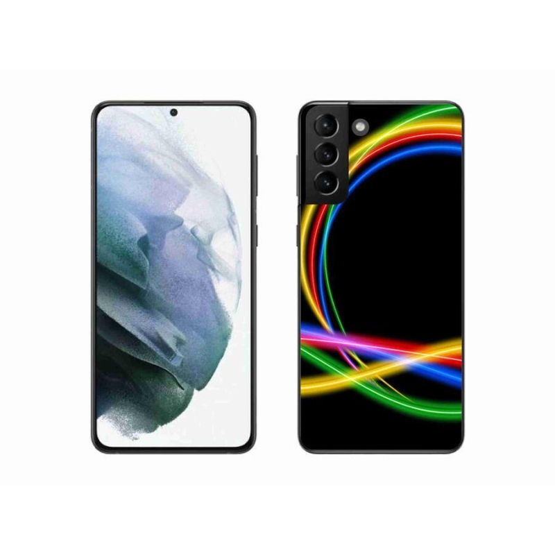 Gél tok mmCase Samsung Galaxy S21 Plus készülékhez - neon karikák