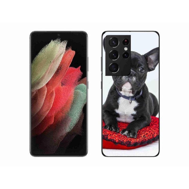 Gél tok mmCase a Samsung Galaxy S21 Ultra 5G készülékhez - bulldog