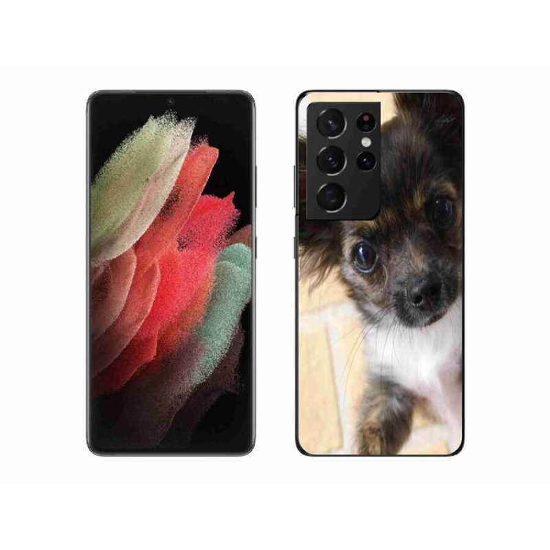 Gél tok mmCase a Samsung Galaxy S21 Ultra 5G készülékhez - chihuahua 2