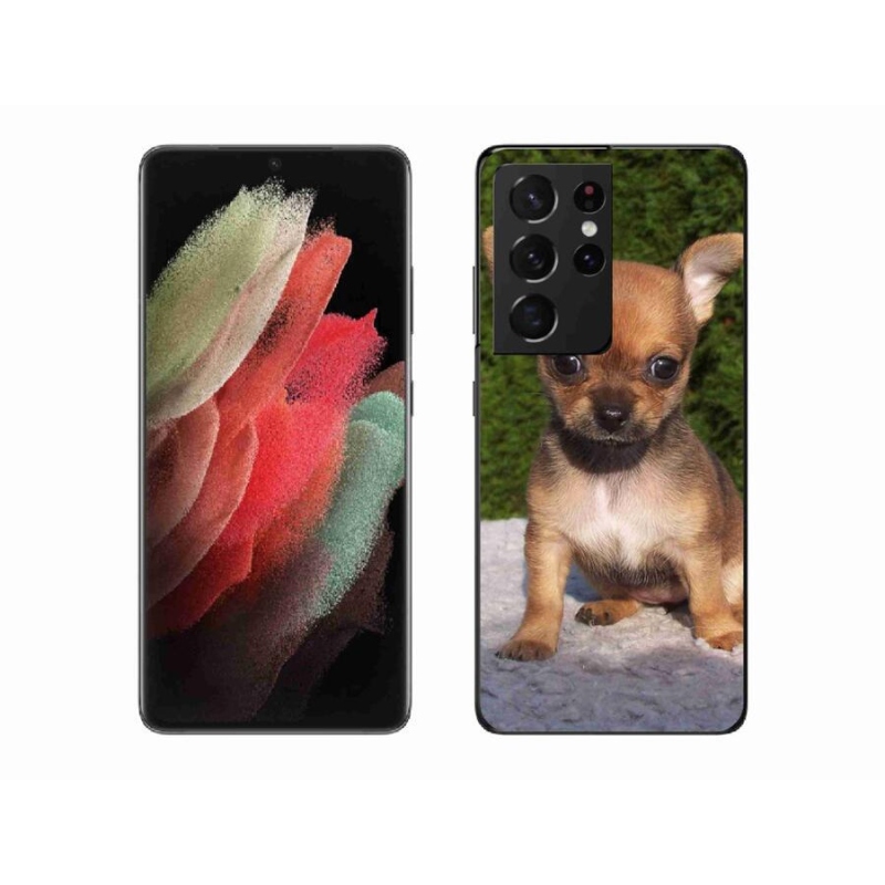 Gél tok mmCase a Samsung Galaxy S21 Ultra 5G készülékhez - chihuahua 3