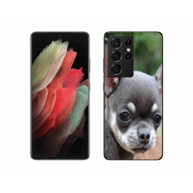 Gél tok mmCase a Samsung Galaxy S21 Ultra 5G készülékhez - chihuahua
