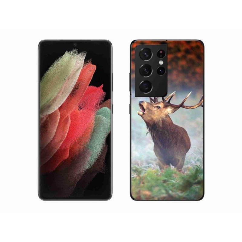 Gél tok mmCase a Samsung Galaxy S21 Ultra 5G készülékhez - szarvas 2