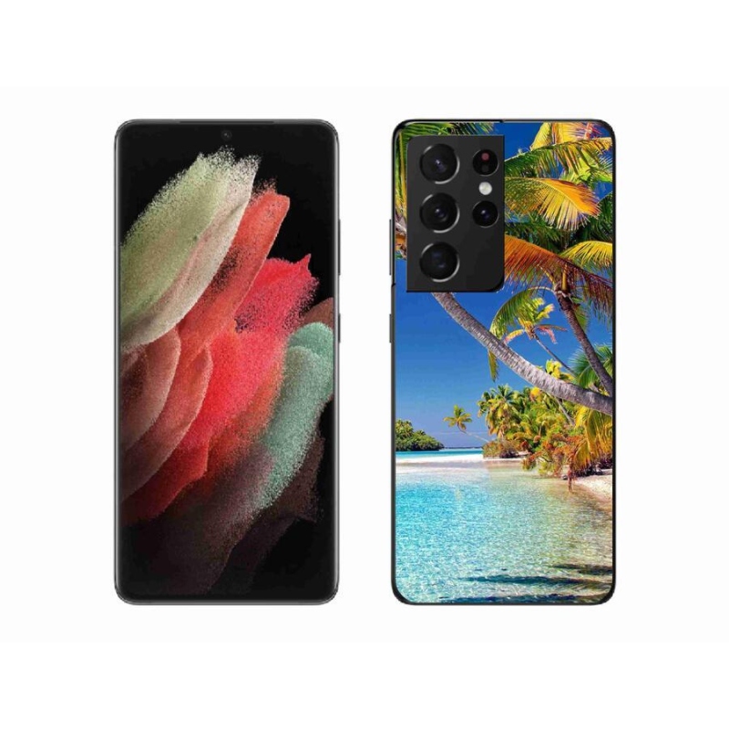 Gél tok mmCase Samsung Galaxy S21 Ultra 5G - tengerparti zselés tok mmCase - tengerpart