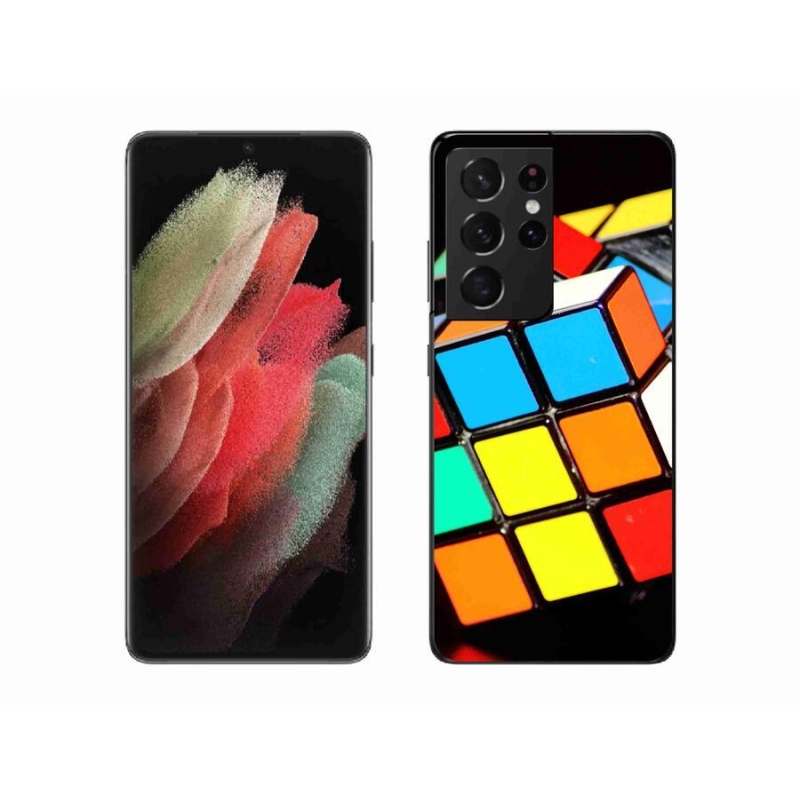 Gél tok mmCase Samsung Galaxy S21 Ultra 5G - Rubik-kocka Samsung Galaxy S21 Ultra 5G-hez