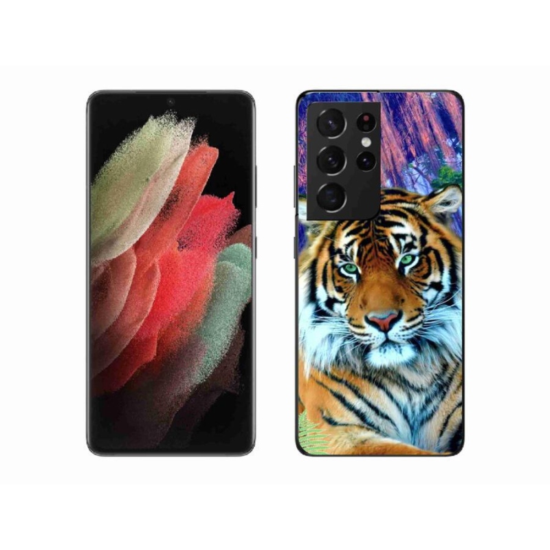 Gél tok mmCase a Samsung Galaxy S21 Ultra 5G készülékhez - tigris