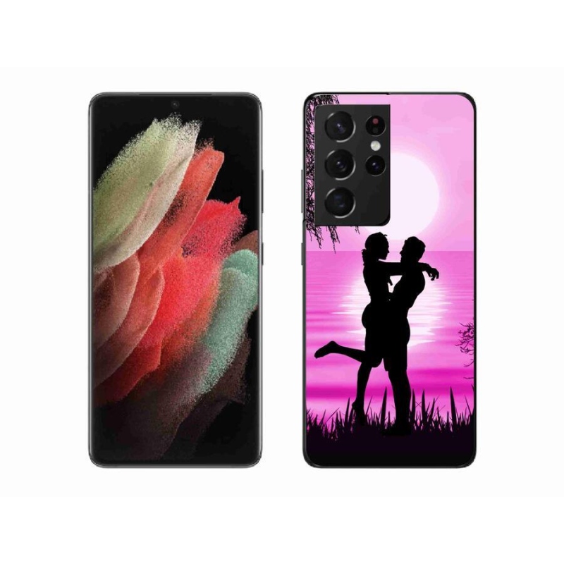 Gél tok mmCase a Samsung Galaxy S21 Ultra 5G készülékhez - naplemente