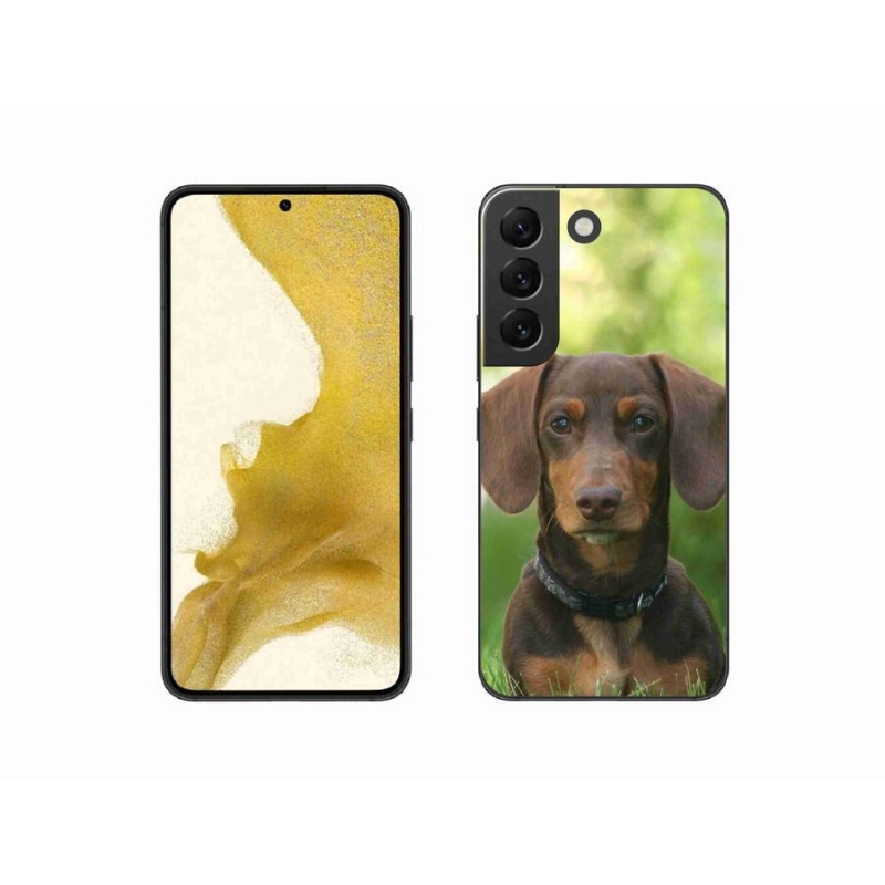 Gél tok mmCase a Samsung Galaxy S22 5G készülékhez - barna tacskó