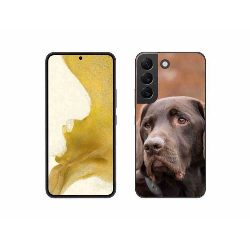 Gél tok mmCase a Samsung Galaxy S22 5G készülékhez - barna labrador