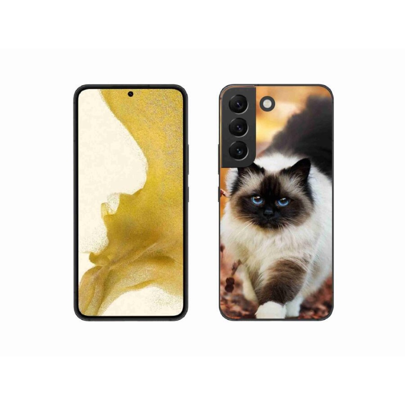 Gél tok mmCase a Samsung Galaxy S22 5G készülékhez - macska