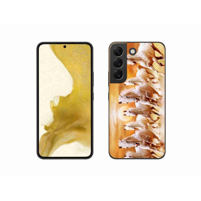Gél tok mmCase a Samsung Galaxy S22 5G készülékhez - lovak 2