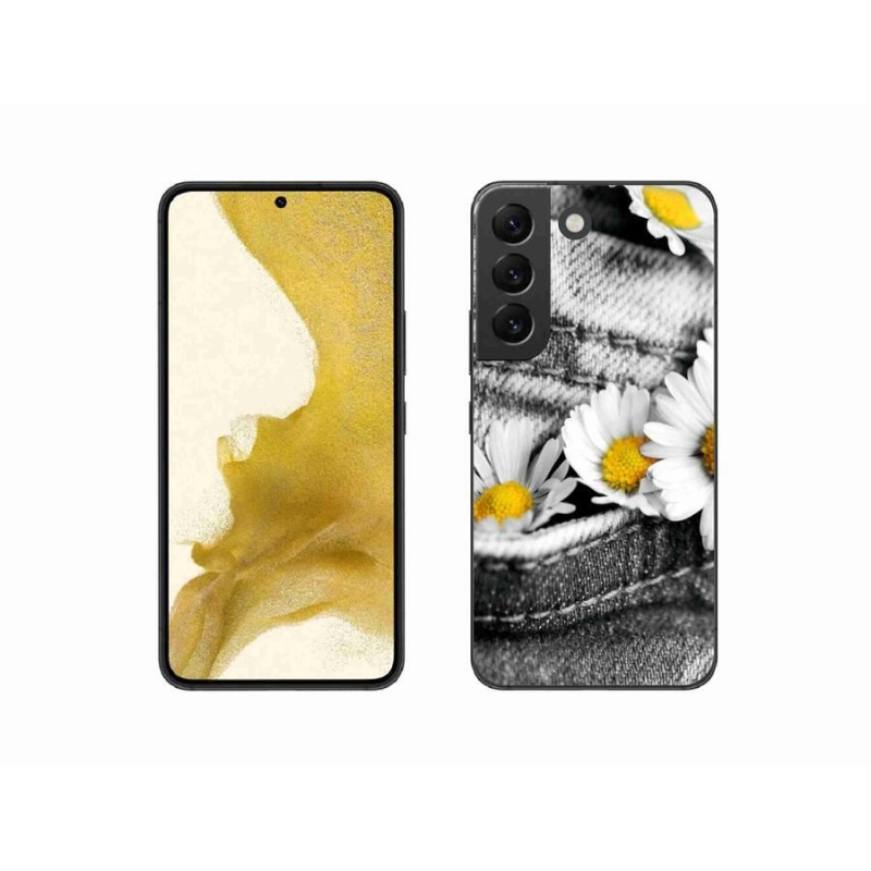 Gél tok mmCase mobiltelefonhoz Samsung Galaxy S22 5G - százszorszépek