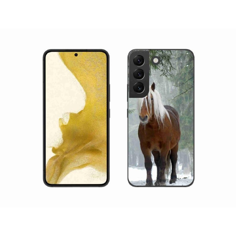 Gél tok mmCase a Samsung Galaxy S22 5G készülékhez - ló az erdőben