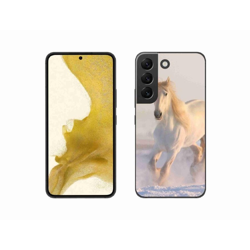Gél tok mmCase a Samsung Galaxy S22 5G készülékhez - ló a hóban