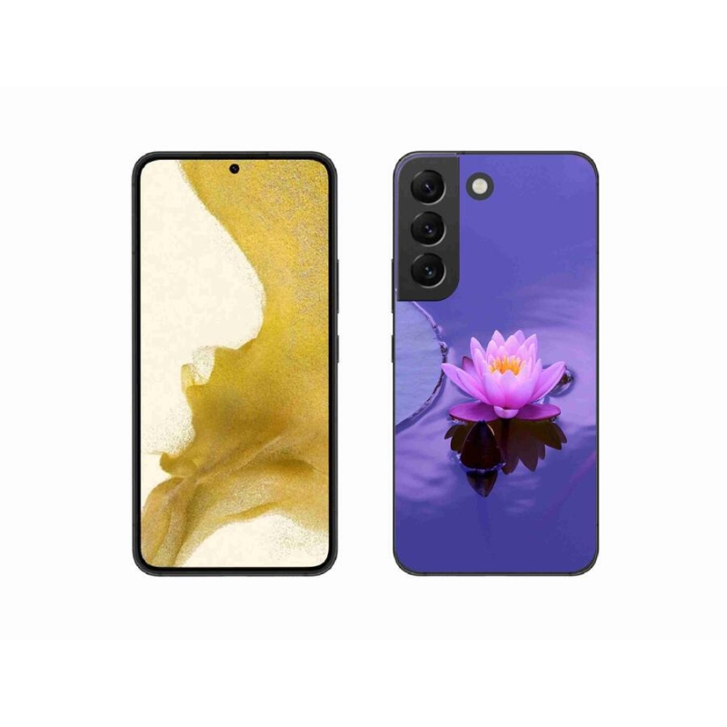 Gél tok mmCase Samsung Galaxy S22 5G - virág a felszínen