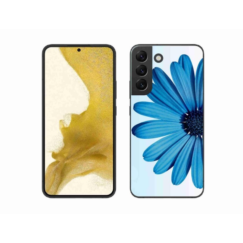 Gél tok mmCase Samsung Galaxy S22+ 5G készülékhez - kék színű margaréta