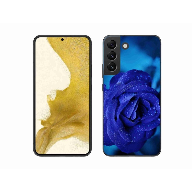 Gél tok mmCase Samsung Galaxy S22+ 5G - kék rózsa