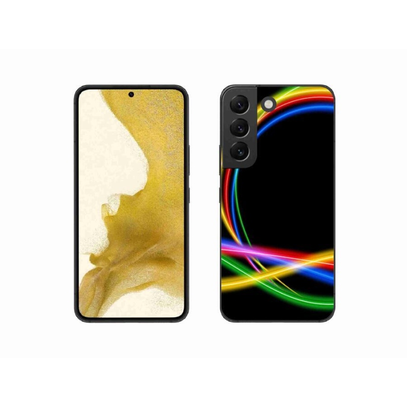 Gél tok mmCase a Samsung Galaxy S22 5G készülékhez - neon körök