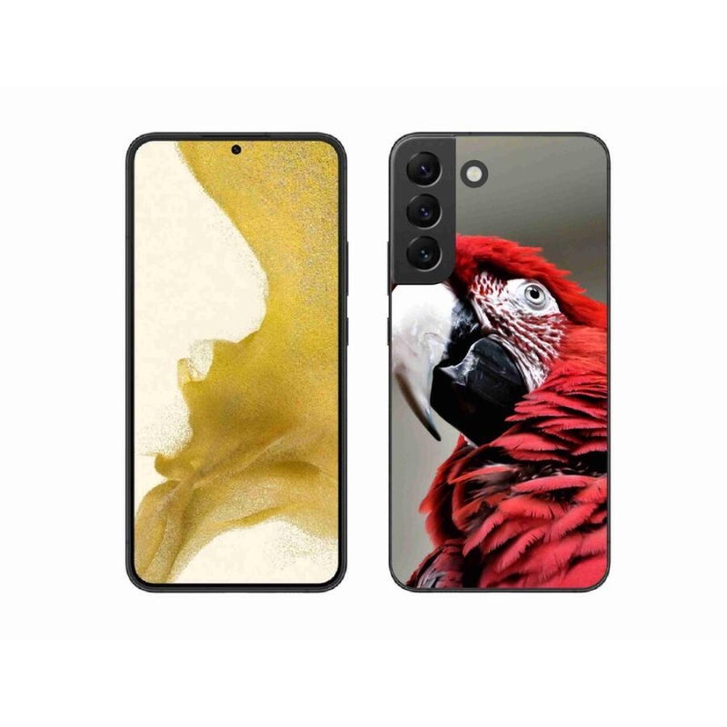 Gél tok mmCase Samsung Galaxy S22+ 5G - papagáj ara piros