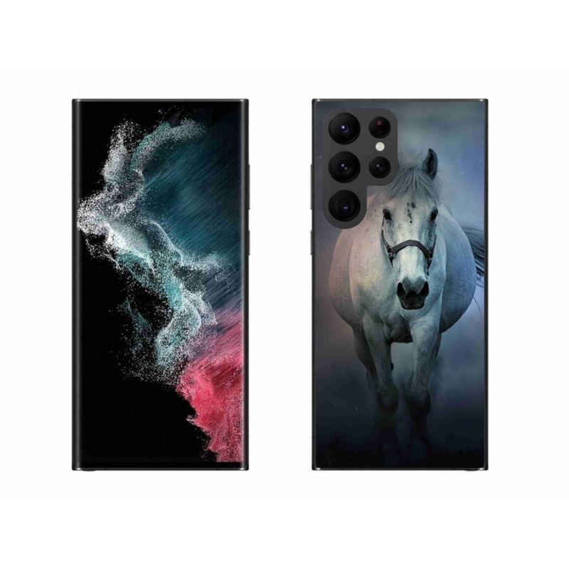 Gél tok mmCase Samsung Galaxy S22 Ultra 5G - futó fehér ló