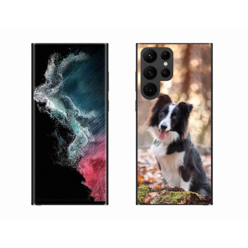 Gél tok mmCase Samsung Galaxy S22 Ultra 5G - border colie 1