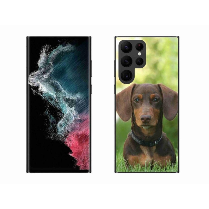 Gél tok mmCase a Samsung Galaxy S22 Ultra 5G készülékhez - barna tacskó