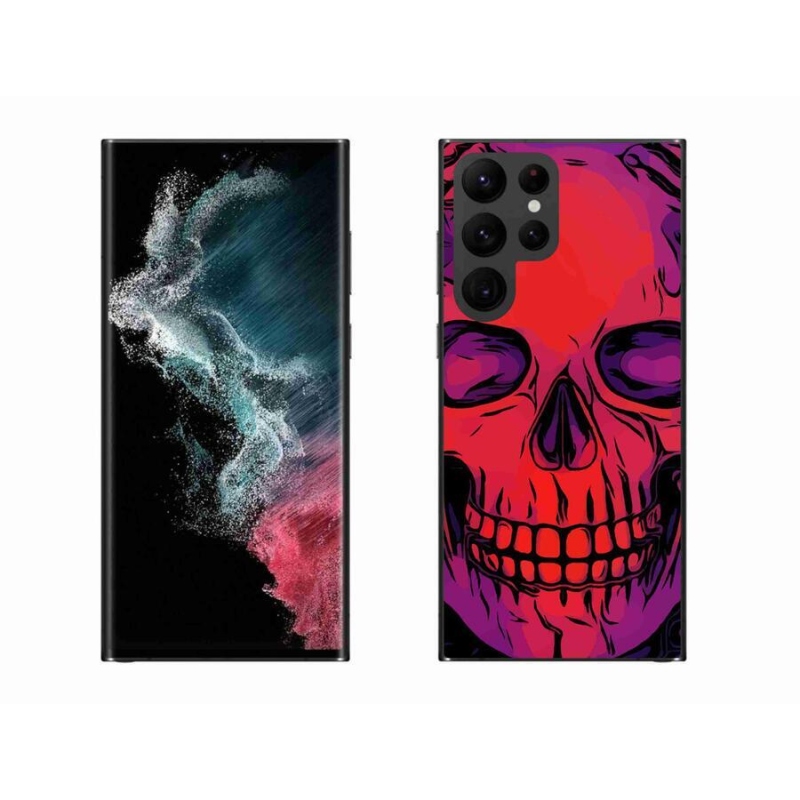 Gél tok mmCase a Samsung Galaxy S22 Ultra 5G készülékhez - koponya