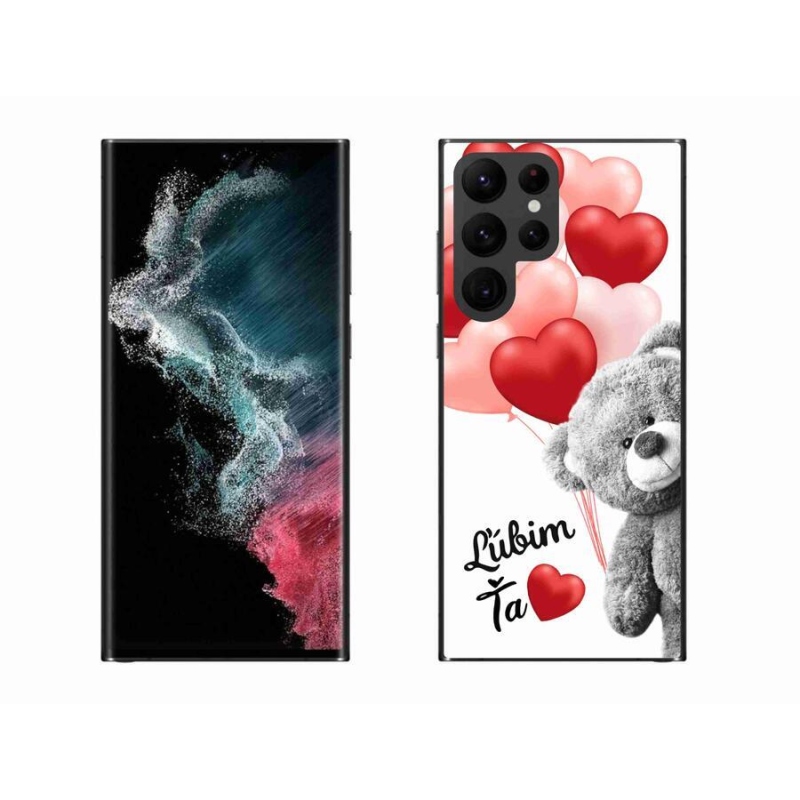Gél tok mmCase a Samsung Galaxy S22 Ultra 5G készülékhez - I love you en