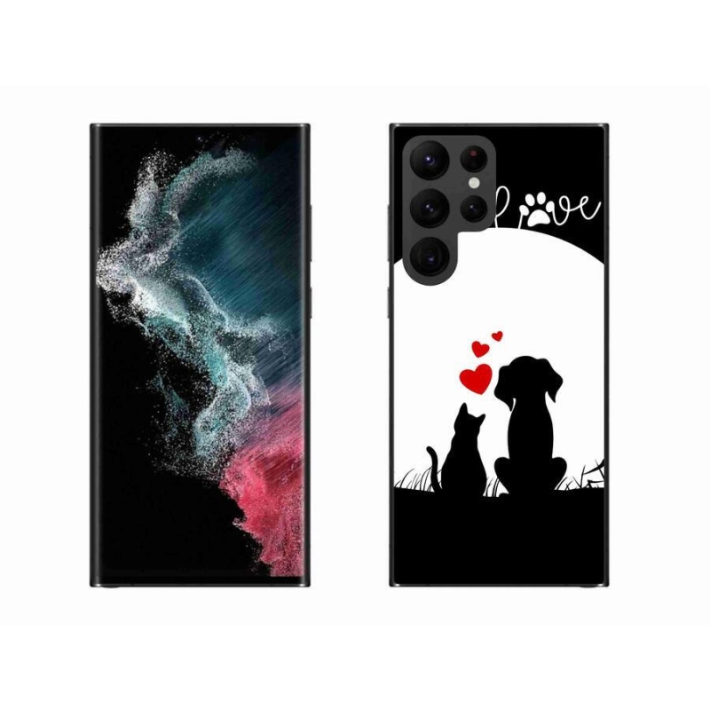 Gél tok mmCase Samsung Galaxy S22 Ultra 5G - állati szeretet
