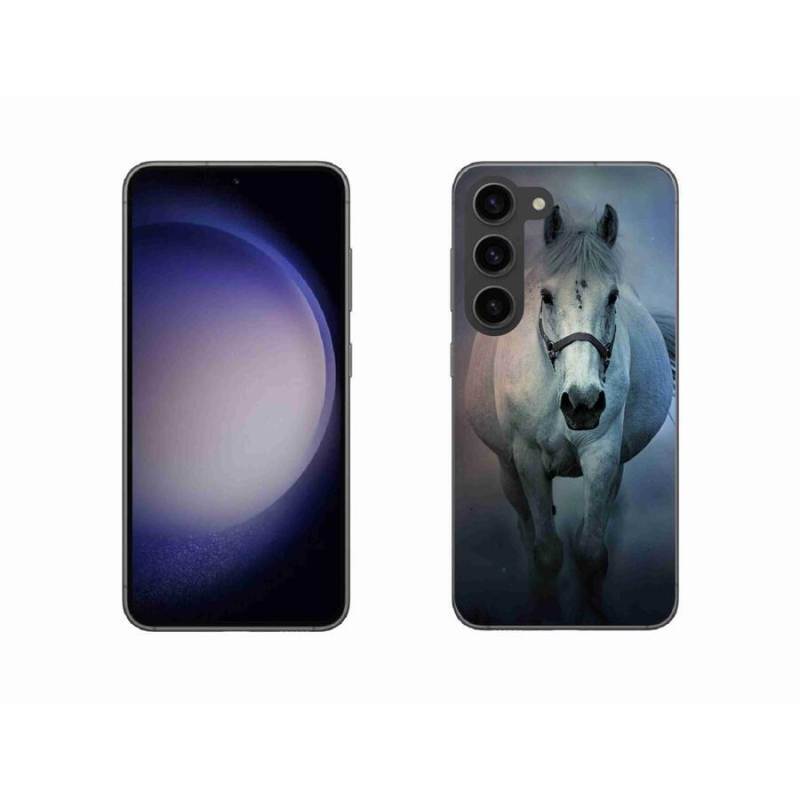 Gél tok mmCase Samsung Galaxy S23 5G - futó fehér lóhoz