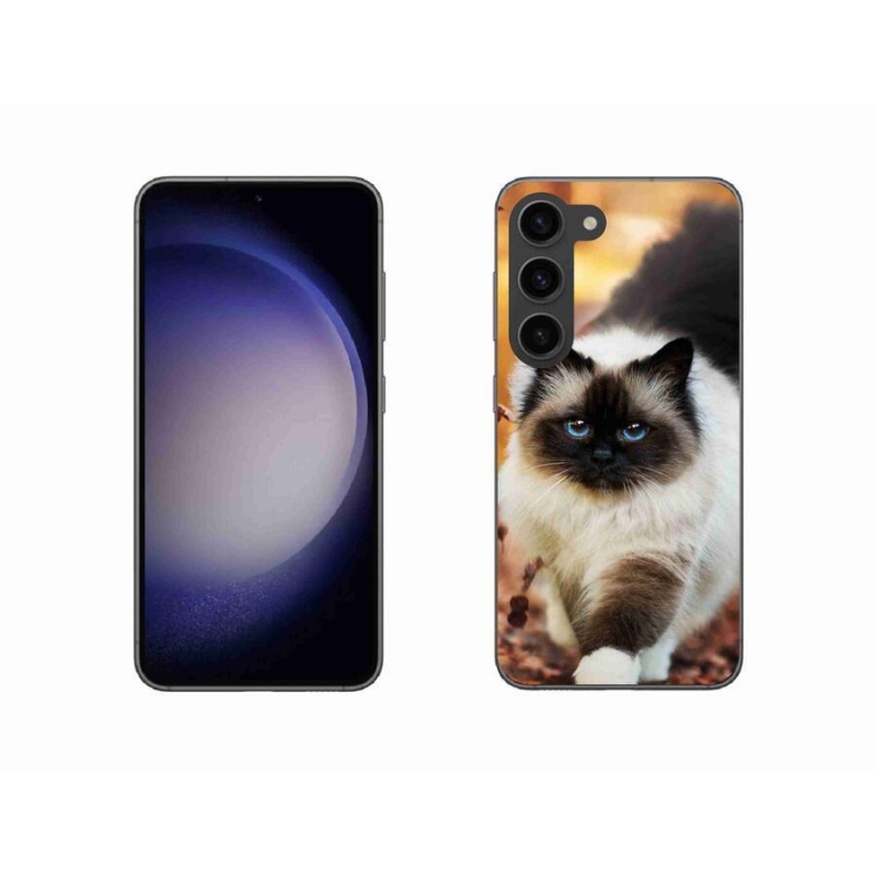 Gél tok mmCase a Samsung Galaxy S23 5G készülékhez - macska