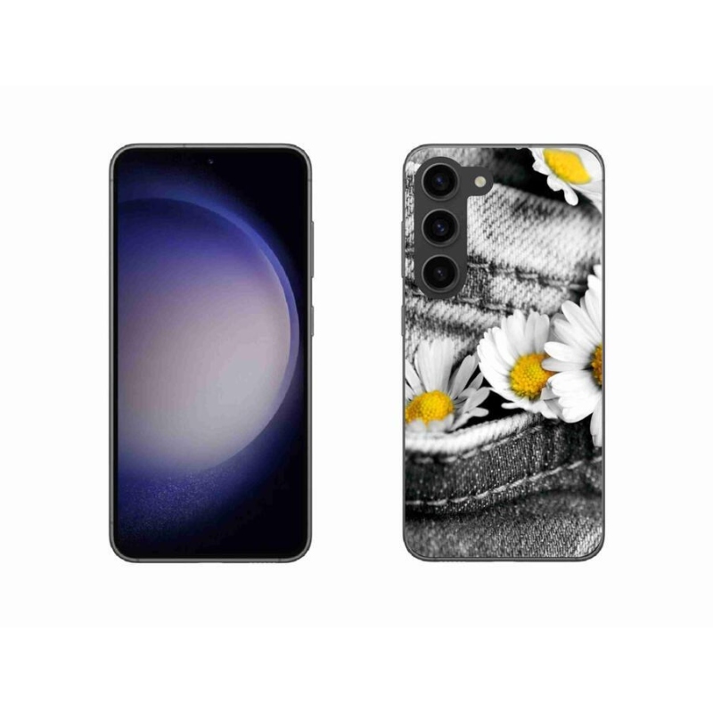 Gél tok mmCase mobiltelefonhoz Samsung Galaxy S23 5G - százszorszépek