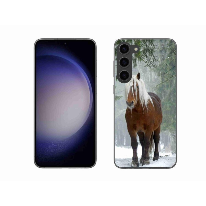 Gél tok mmCase Samsung Galaxy S23+ 5G - ló az erdőben - Samsung Galaxy S23+ 5G számára