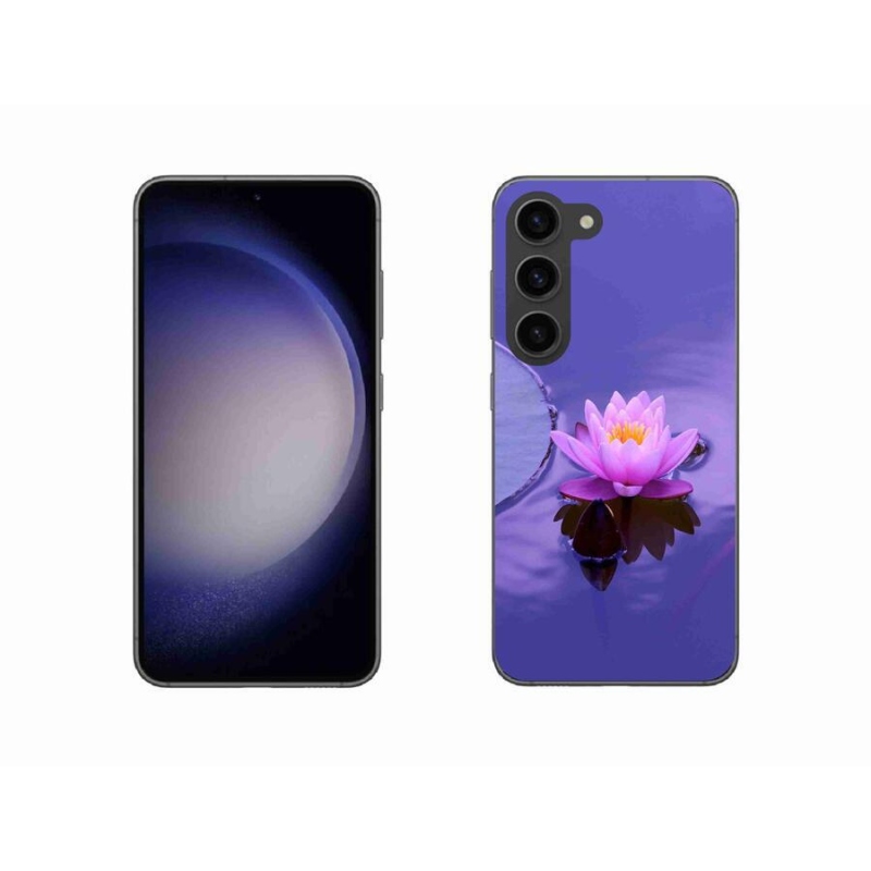 Gél tok mmCase Samsung Galaxy S23 5G - virág a felszínen