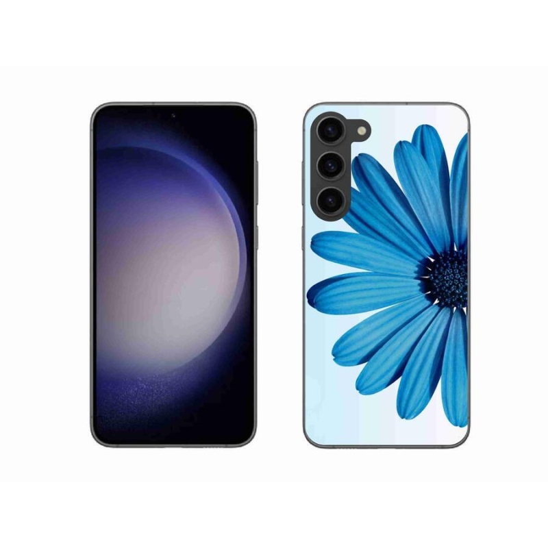 Zselés tok mmCase Samsung Galaxy S23+ 5G - kék margaréta