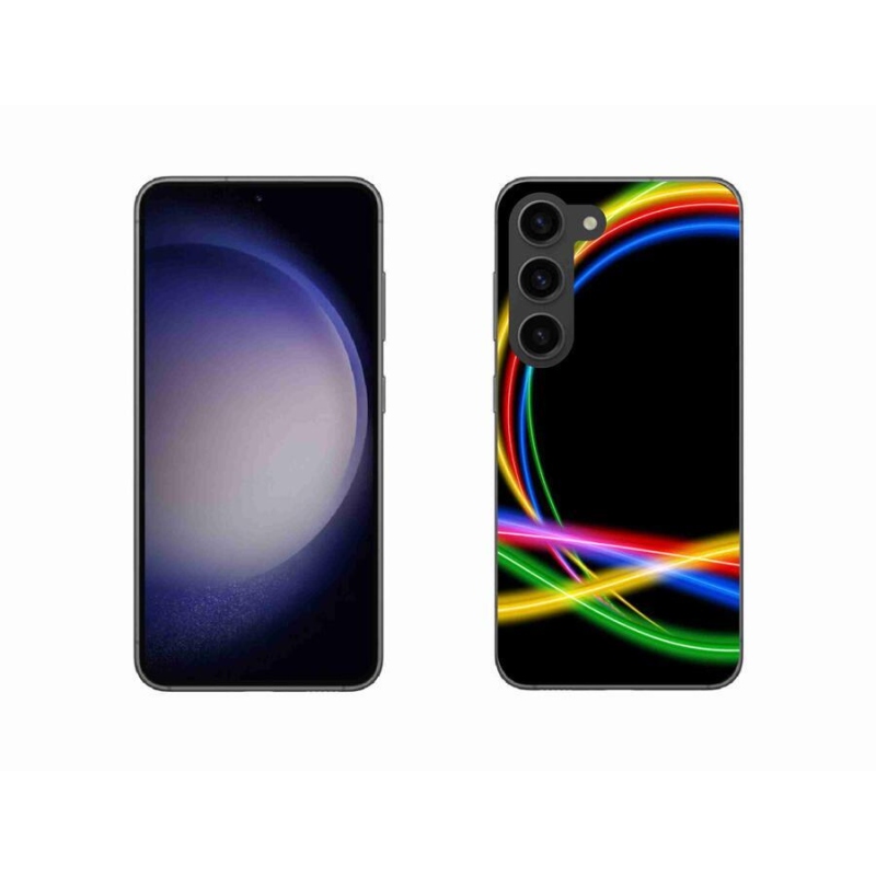 Gél tok mmCase a Samsung Galaxy S23 5G készülékhez - neon körök